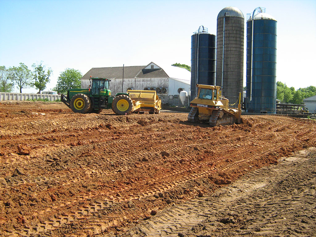 Agricultural excavating and paving