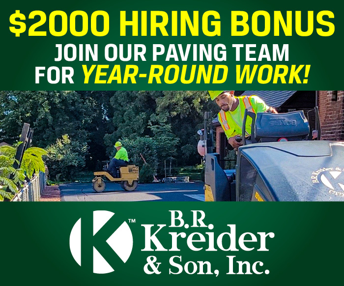 B.R. Kreider Now Hiring for Paving Team