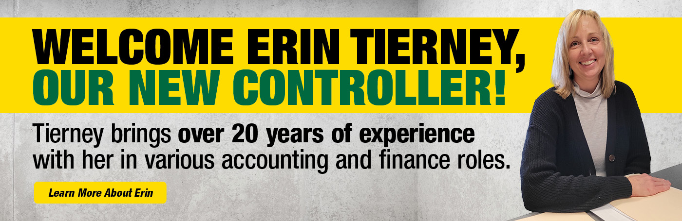 Welcome Erin Tierney, Our New Controller!
